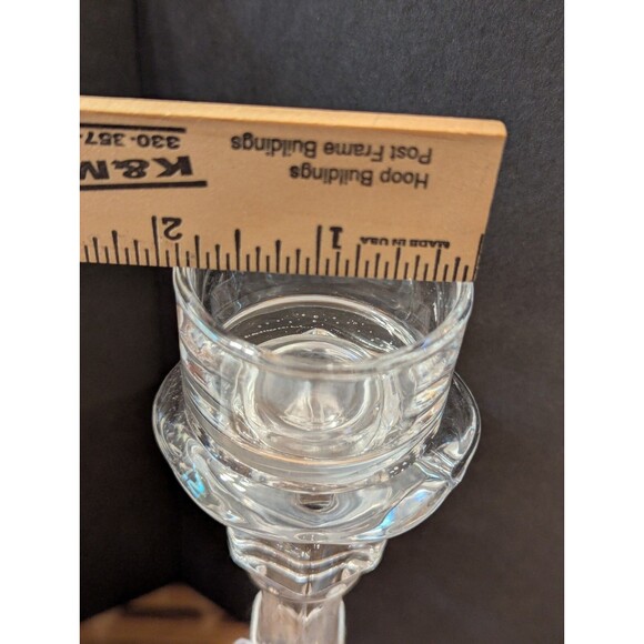 Studio Silversmiths Crystal Candlesticks ~ Candle Holders ~ 10" tall - Picture 13 of 14